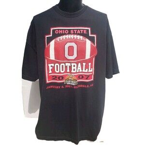 Ohio State Buckeyes 2007 BCS Championship T-shirt Men’s Size 2XL XXL Red